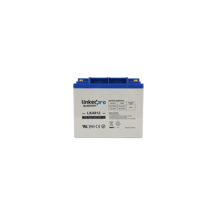 Batería 12 V / 40 Ah / UL / Tecnología AGM / Para uso en equipo electrónico, Alarmas de Intrusión / Incendio/