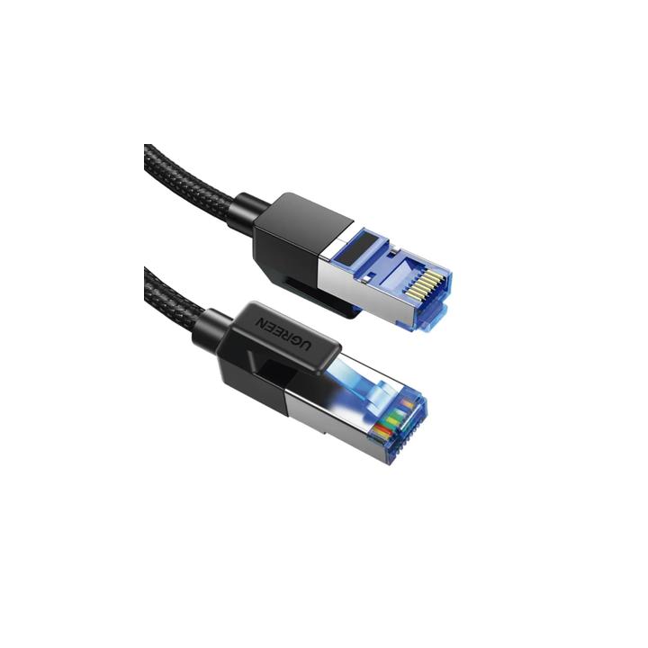 Cable Ethernet Cat8 Class F/FTP Redondo con Malla de Nylon 5 Metros (16.40 Pies)