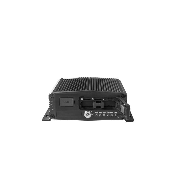 DVR Móvil / Multiplataforma / 4 Canales AHD + 2 canales IP/ Almacenamiento en Memoria Micro SD / H.265 / Chip IA