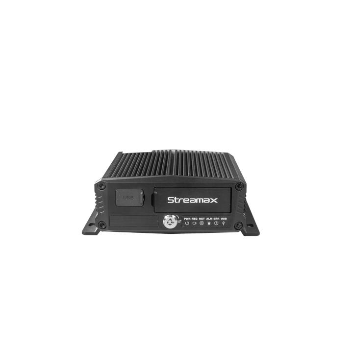 DVR Móvil / Multiplataforma / 4 Canales AHD + 2 canales IP/ Almacenamiento en Memoria Micro SD / H.265 / Chip IA