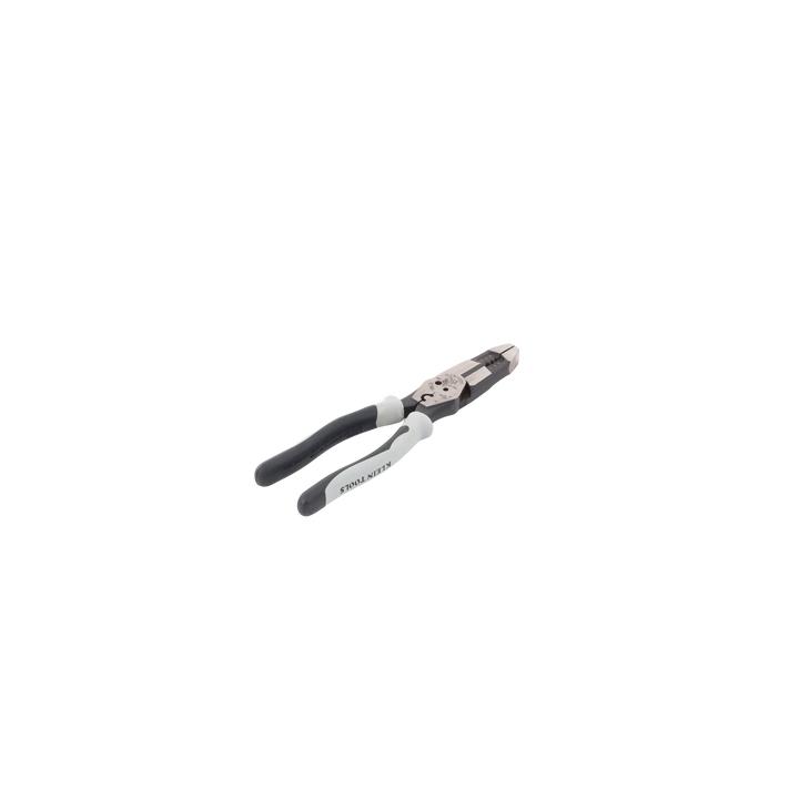 Pinza Híbrida con Ponchadora de 8". Pela Cable Sólido de 10-14 AWG y Cable Trenzado de 12-16 AWG