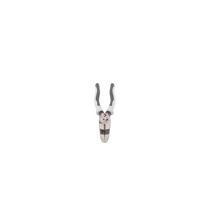 Pinza Híbrida con Ponchadora de 8". Pela Cable Sólido de 10-14 AWG y Cable Trenzado de 12-16 AWG