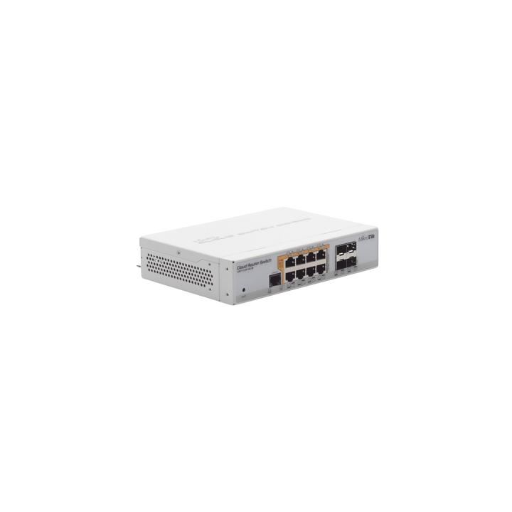 Cloud Router Switch Administrable L3, 8 puertos 10/100/1000 Mbps c/PoE Pasivo ó 802.3af/at, 4 Puertos SFP