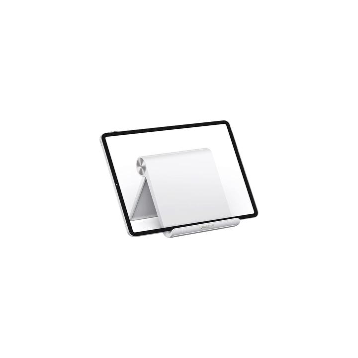 Soporte de Escritorio para Tablet /  Ajustable de 0° a 100° / Goma Antiarañazos / Antideslizante / Amplia