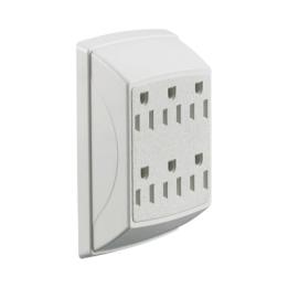 Multicontacto Dúplex con 6 Salidas/ 15 A 125 V CA/ 2 Polos 3 Hilos / Color Blanco.
