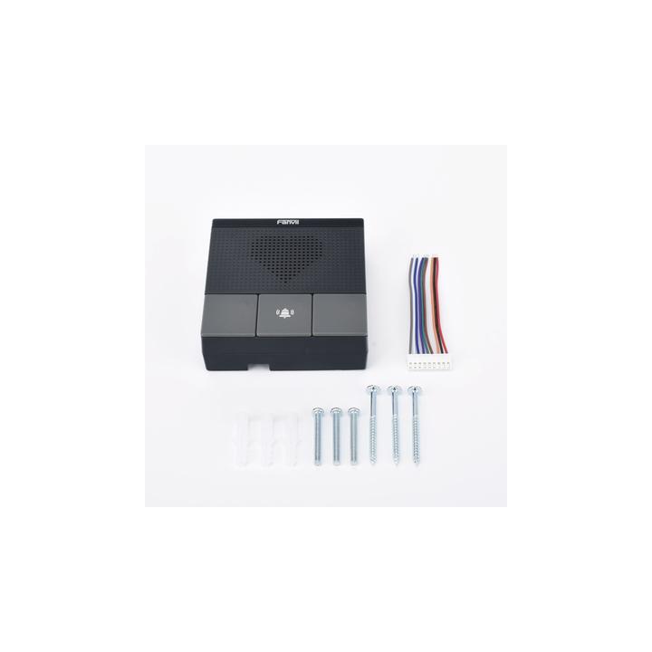 Mini Intercomunicador Wi-Fi para hotelería, hospitales, con diseño elegante, PoE, 3 botones, 1 relevador integrado de
