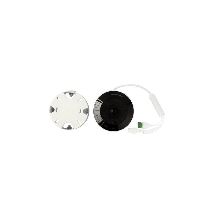 (HikFire) Mini Fisheye IP 4 Megapixel con Detector de Humo Puntual  / Autónomo / Entrada y Salida de Alarma / 15 mts