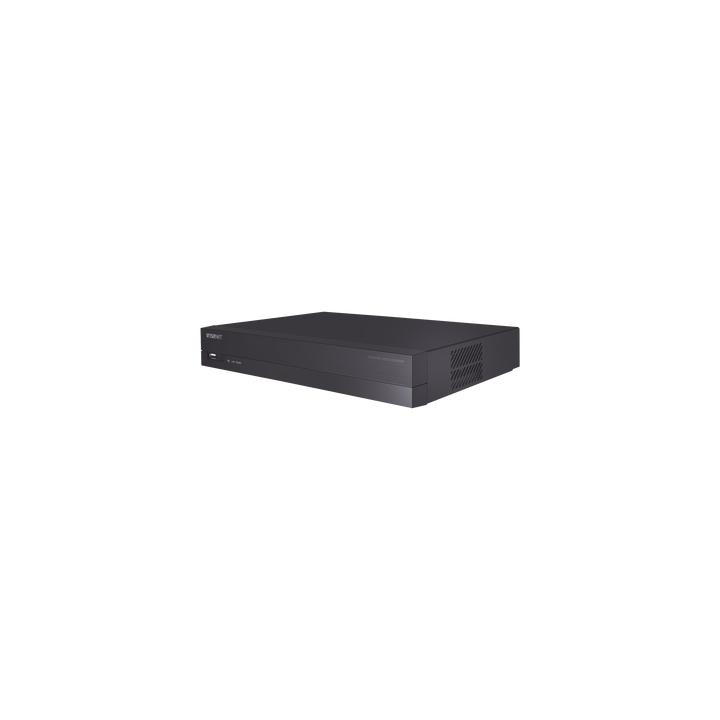 NVR 4 canales grabacion hasta 8MP / H.265, H.264 / P2P Wisenet / 4 puertos PoE Plug and play / soporta 1 disco duro (no