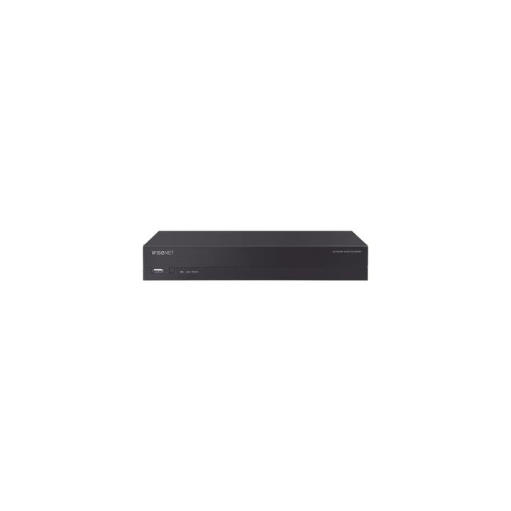 NVR 4 canales grabacion hasta 8MP / H.265, H.264 / P2P Wisenet / 4 puertos PoE Plug and play / soporta 1 disco duro (no