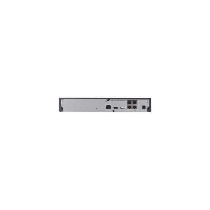 NVR 4 canales grabacion hasta 8MP / H.265, H.264 / P2P Wisenet / 4 puertos PoE Plug and play / soporta 1 disco duro (no