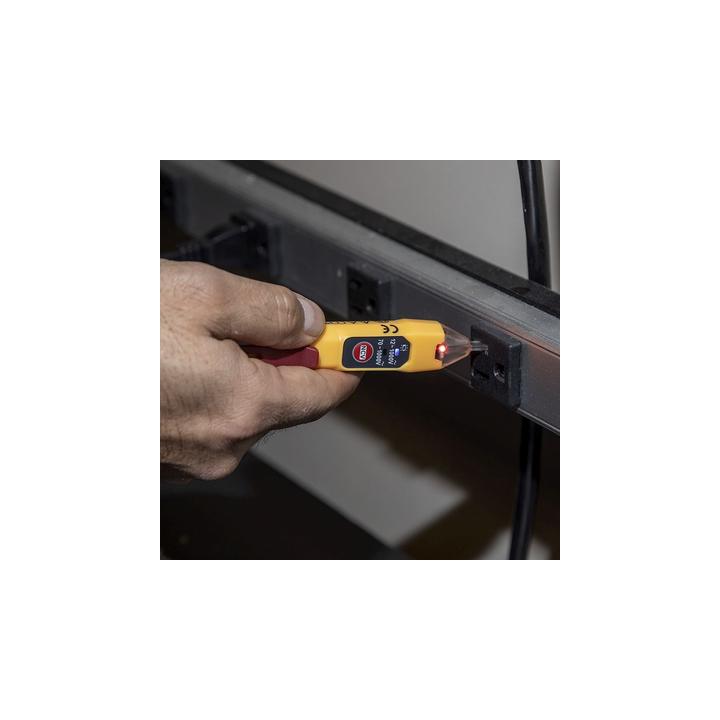 Detector de Voltaje sin Contacto tipo Lápiz, de Doble Rango de 12 a 1000 V CA o de 70 a 1000 V CA.