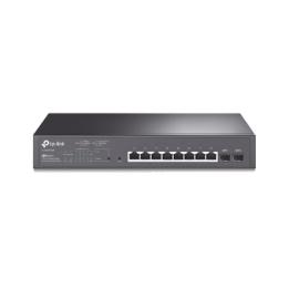 Switch PoE JetStream SDN Administrable 8 puertos 10/100/1000 Mbps + 2 puertos SFP, 8 puertos PoE, 150W, administración