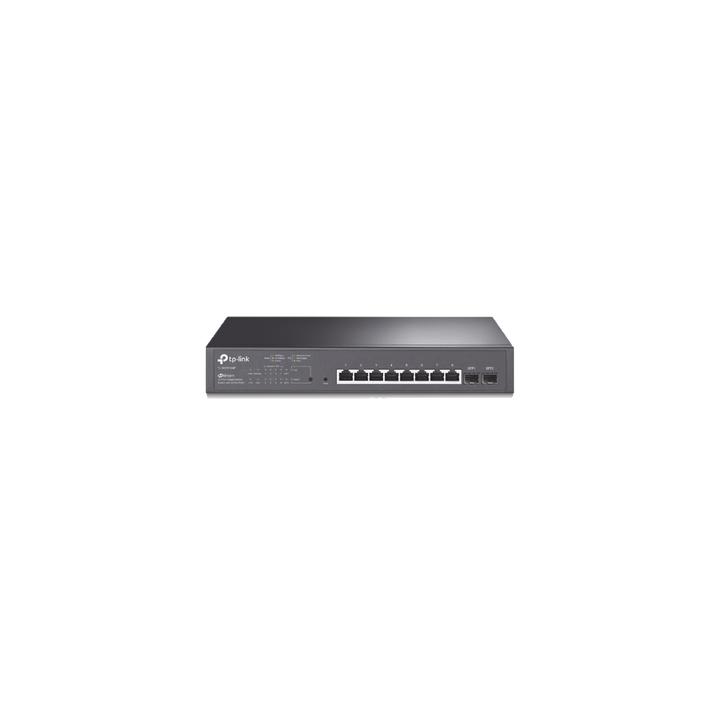 Switch PoE JetStream SDN Administrable 8 puertos 10/100/1000 Mbps + 2 puertos SFP, 8 puertos PoE, 150W, administración