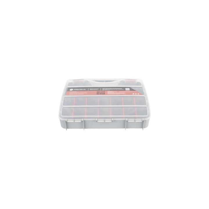 Caja Organizadora con 21 Divisiones Fabricada en Plástico de Alta Resistencia de 38x31x7 cm.