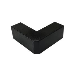 Esquinero Exterior Color Negro de PVC Auto Axtinguible, Para Canaleta TMK-1720-N-CC (5210-02003)