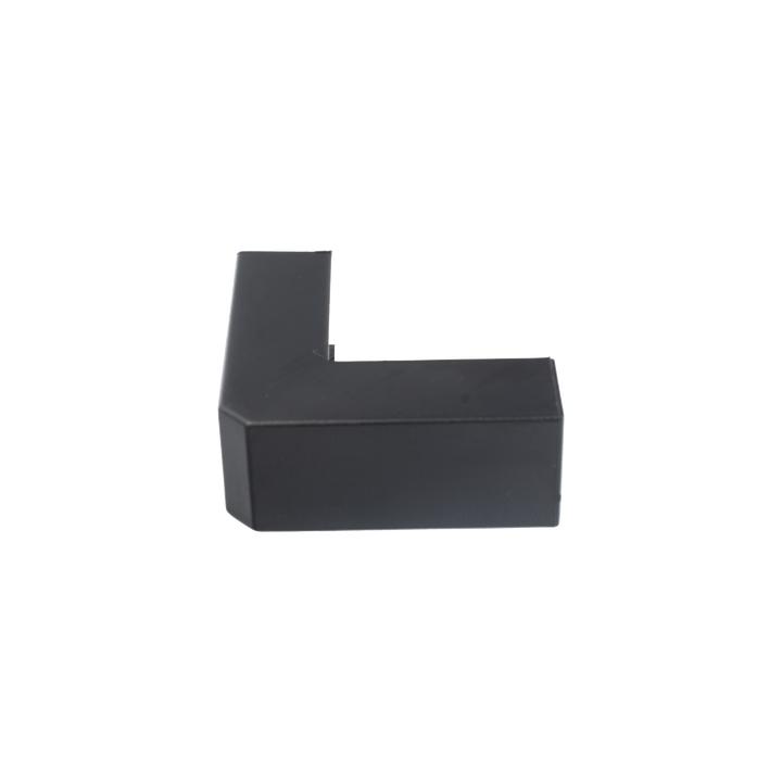 Esquinero Exterior Color Negro de PVC Auto Axtinguible, Para Canaleta TMK-1720-N-CC (5210-02003)