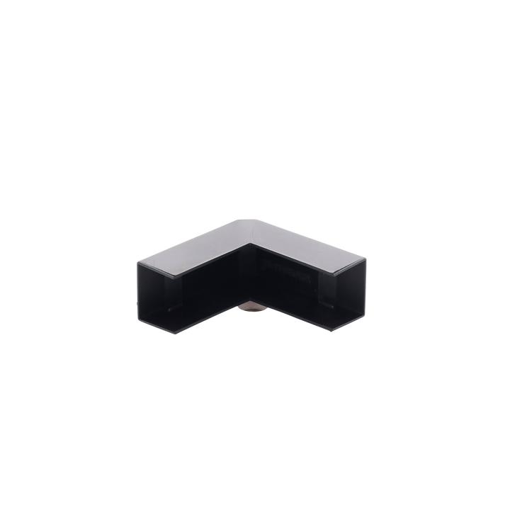 Esquinero Exterior Color Negro de PVC Auto Axtinguible, Para Canaleta TMK-1720-N-CC (5210-02003)
