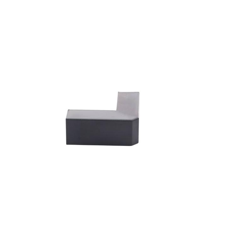 Esquinero Exterior Color Negro de PVC Auto Axtinguible, Para Canaleta TMK-1720-N-CC (5210-02003)