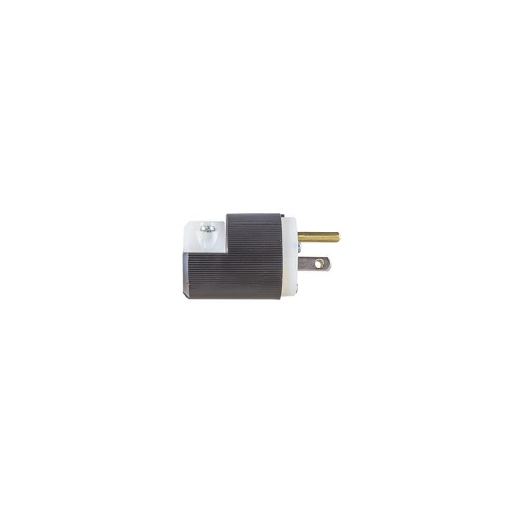 Clavija Entrada Recta/ 15A 125V/ 2 Polos 3 Hilos/ Nema 5-15P/ Grado Industrial- Comercial.