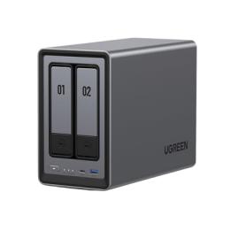 NASync DXP2800 | SO UGOS Pro |  Intel N100 12th Gen Intel® 4 Core™ | 2 Bahías SATA hasta 48TB | 2-Bahias (M.2 NVMe)