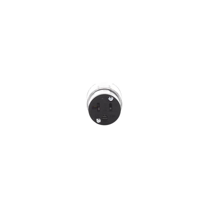 Conector Iluminado 20 A 125 V CA 2 Polos 3 Hilos (Nema 5-20R).