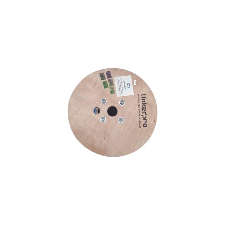 Bobina de 1000 Metros (3280.84 Pies) Cable Cat6+ Calibre 23 Alto Desempeño, ETL, UL, Color Azul, Super Flexible, de