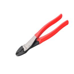 Pinza de 9.5" para cortar y crimpar ( ponchar )  terminales Aislados y No aislados