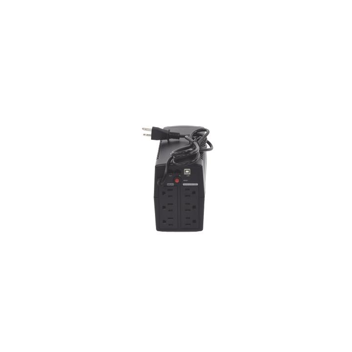 UPS de 750 VA/300 W, Topología Línea Interactiva, Entrada 120 Vca NEMA 5-15P, y 6 Salidas NEMA 5-15R, Con Regulador