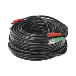 Cable Coaxial (BNC RG59) + Alimentación / SIAMES / 30 Metros (98.43 Pies) / 100% COBRE / Para Cámaras 4K / Uso
