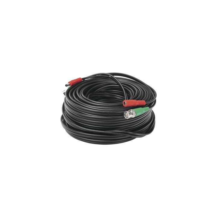 Cable Coaxial (BNC RG59) + Alimentación / SIAMES / 30 Metros (98.43 Pies) / 100% COBRE / Para Cámaras 4K / Uso