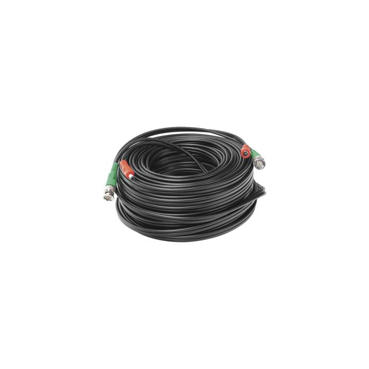 Cable Coaxial (BNC RG59) + Alimentación / SIAMES / 30 Metros (98.43 Pies) / 100% COBRE / Para Cámaras 4K / Uso