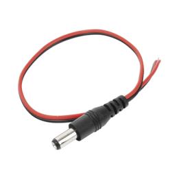 Cable con Conector Macho (Pigtail) / Alimentación para Vcc con Puntas Libres / Polarizado / Largo 22 cm (8.66