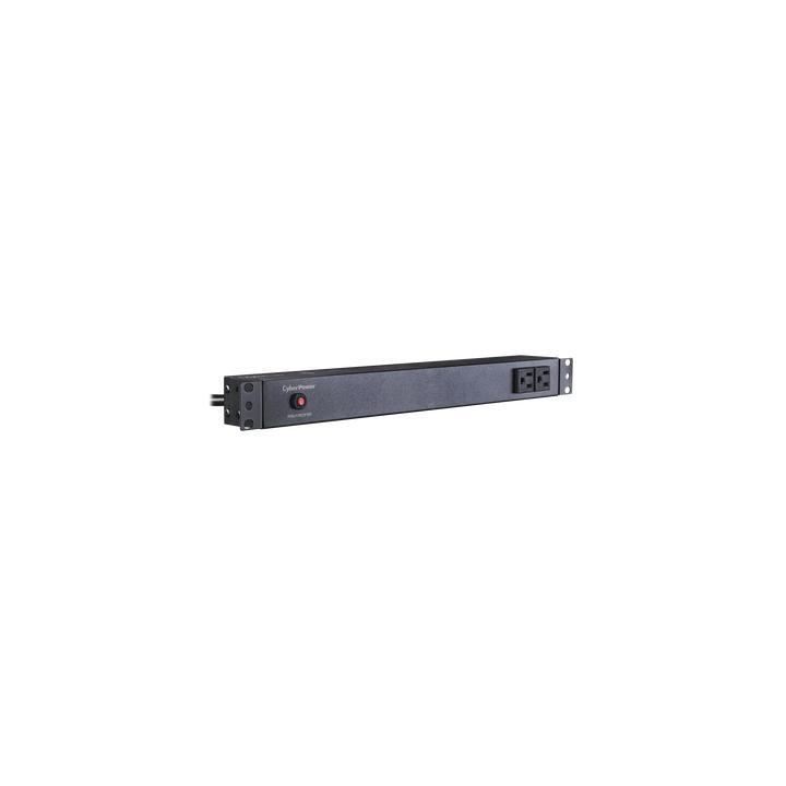 PDU Básico Para Distribución de Energía, Con 8 Tomas NEMA 5-15R Traseras y 2 Tomas 5-15R Frontales, 1UR, 15 Amp, 120
