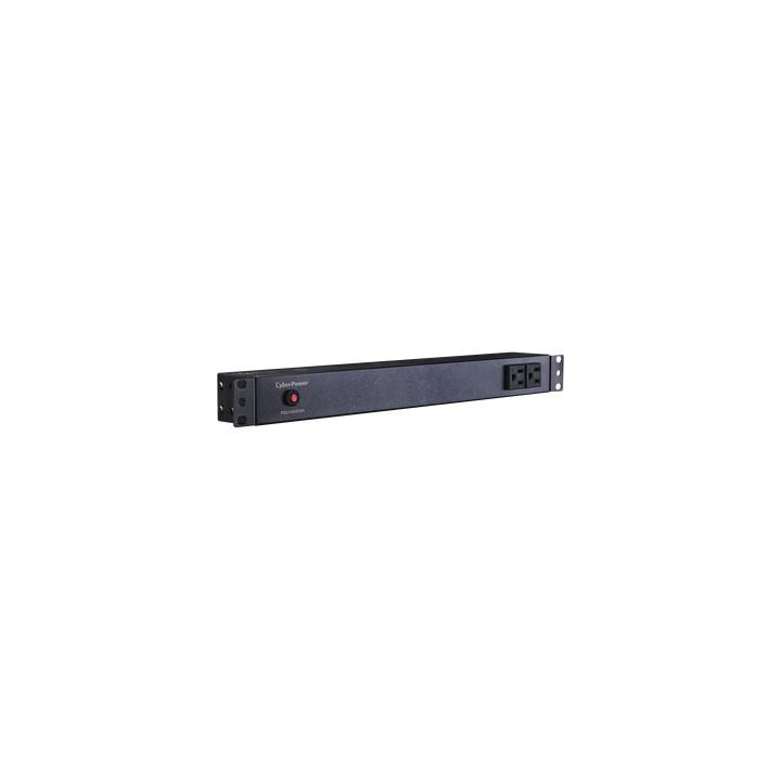 PDU Básico Para Distribución de Energía, Con 8 Tomas NEMA 5-15R Traseras y 2 Tomas 5-15R Frontales, 1UR, 15 Amp, 120