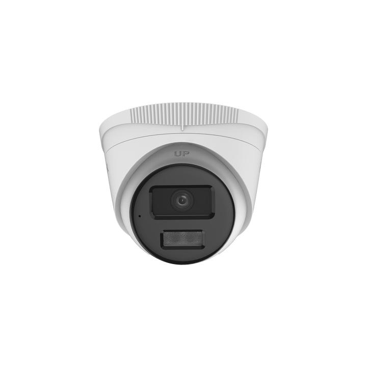 [Dual Light] Turret IP 4 Megapixel  / Lente 2.8 mm / 20 mts IR + 20 mts Luz Blanca / Micrófono Integrado / ACUSENSE