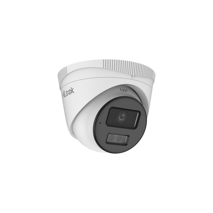 [Dual Light] Turret IP 4 Megapixel  / Lente 2.8 mm / 20 mts IR + 20 mts Luz Blanca / Micrófono Integrado / ACUSENSE