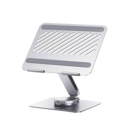 Soporte Giratorio de Aluminio para Laptop | Giratorio 360° | Función de Bloqueo | Soporta Laptops de 10 a 17.3''|