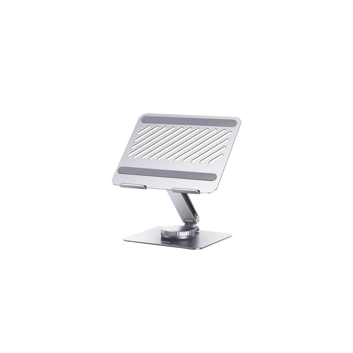 Soporte Giratorio de Aluminio para Laptop | Giratorio 360° | Función de Bloqueo | Soporta Laptops de 10 a 17.3''|