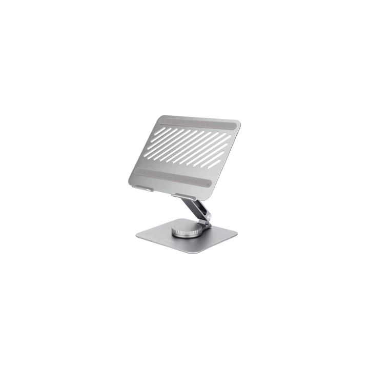 Soporte Giratorio de Aluminio para Laptop | Giratorio 360° | Función de Bloqueo | Soporta Laptops de 10 a 17.3''|