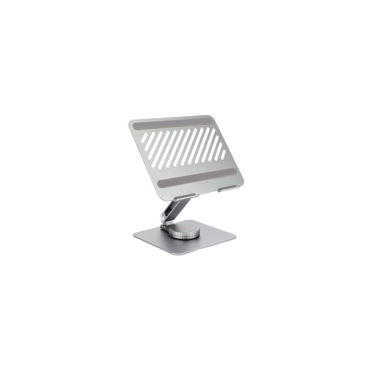 Soporte Giratorio de Aluminio para Laptop | Giratorio 360° | Función de Bloqueo | Soporta Laptops de 10 a 17.3''|