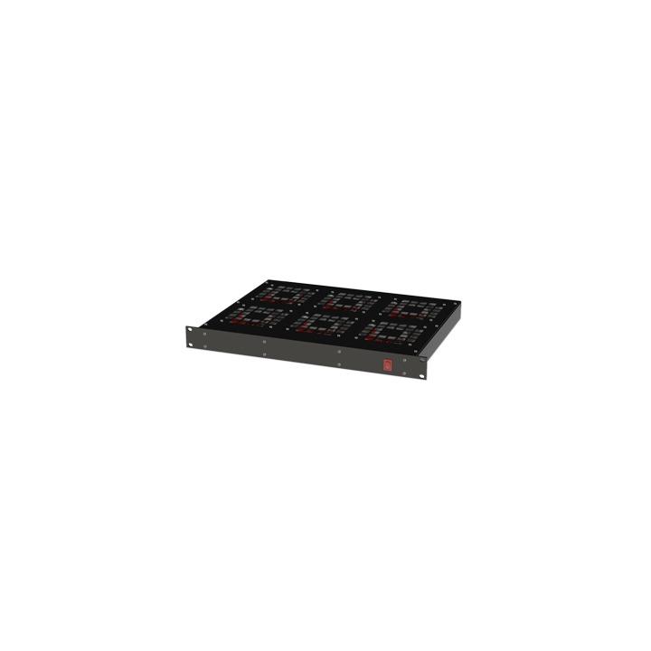 Ventilador para Rack 19" con 6 Abanicos. Entrada: 110 Vca