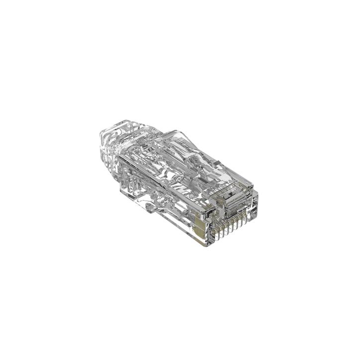 Plug RJ45 Cat6/6A, Para Cable UTP de Calibre 28 AWG (Diámetro Reducido), Chapado en Oro de 50 Micras, Paquete de 100