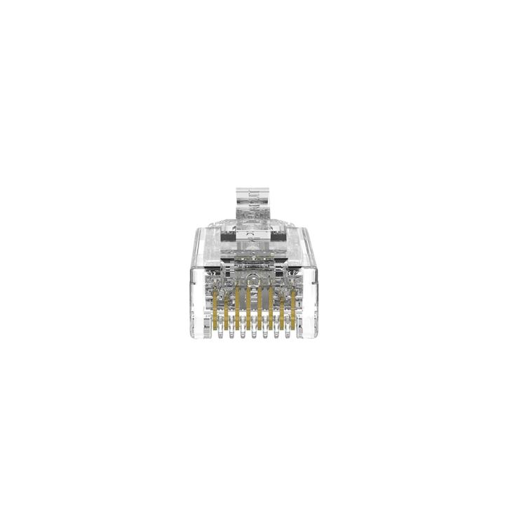 Plug RJ45 Cat6/6A, Para Cable UTP de Calibre 28 AWG (Diámetro Reducido), Chapado en Oro de 50 Micras, Paquete de 100