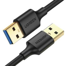 Cable USB-A 3.0 a  USB-A 3.0 / 3 Metros / Macho a Macho / Conector Niquelado / Núcleo de Cobre Estañado / Blindaje
