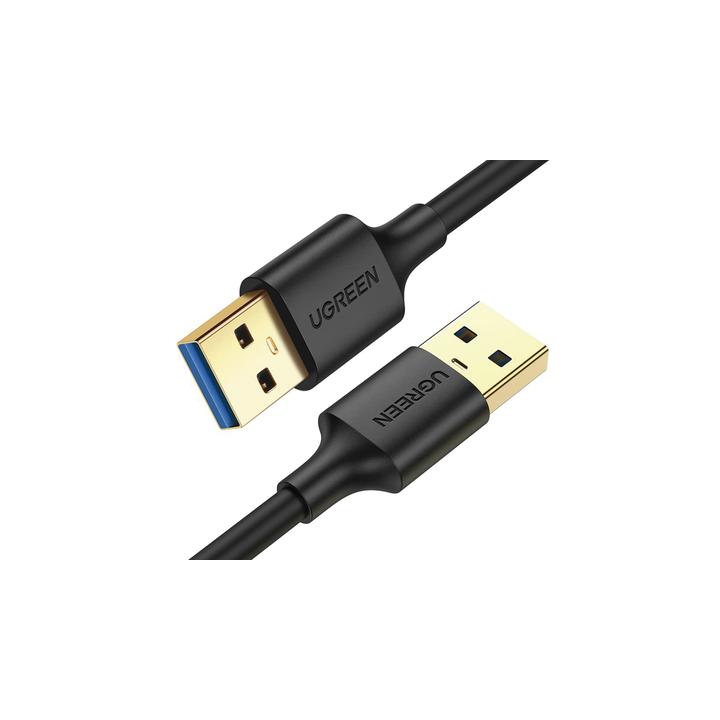 Cable USB-A 3.0 a  USB-A 3.0 / 3 Metros / Macho a Macho / Conector Niquelado / Núcleo de Cobre Estañado / Blindaje