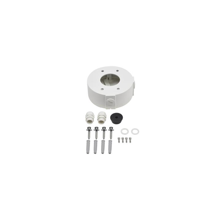 Caja de Conexiones Universal / Uso en Interior / Fabricada en Metal / Color Blanco / Uso en Bala - Domo - Turret
