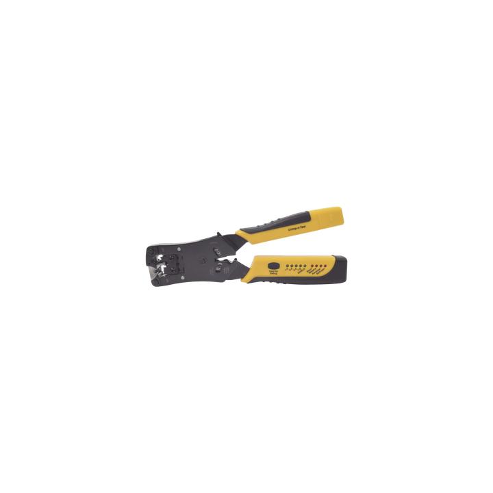 Pinza 3 en 1: Pelacables/ Terminado/ Probador para UTP. Enchufe Modular de Prueba para RJ45/RJ11/RJ22.