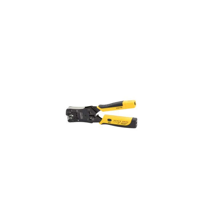Pinza 3 en 1: Pelacables/ Terminado/ Probador para UTP. Enchufe Modular de Prueba para RJ45/RJ11/RJ22.