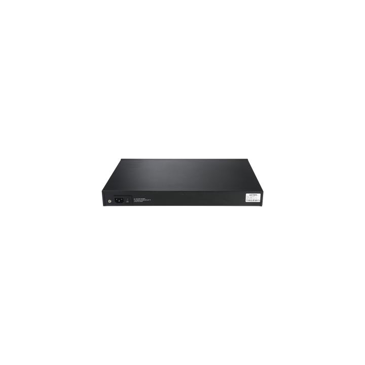 Switch PoE (802.3af/at/bt) / No administrable de largo alcance / Hasta 250m / Con 24 x 10/100Mbps + 2 x SFP Gigabit