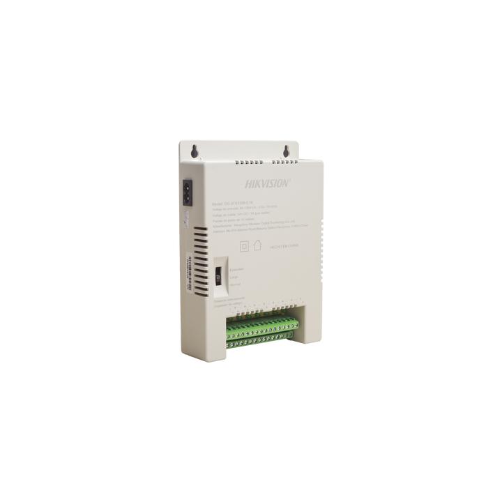 Fuente de Poder Regulada 12 Vcc / 13.5 Vcc / 15 Vcc para 16 Cámaras / 16 Amp (1 Amp por Salida) / Voltaje de Entrada